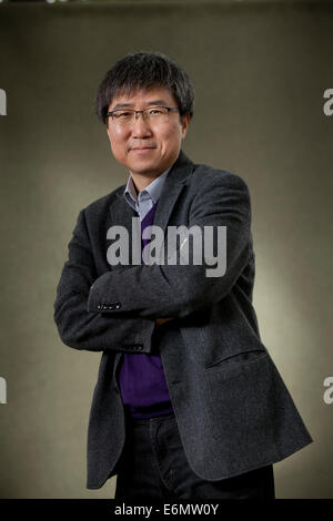 Edinburgh, Schottland. 25. August 2014. Ha-Joon Chang, Ökonom und Autor an der Edinburgh International Book Festival 2014. Edinburgh, Schottland. Kredit-25. August 2014: GARY DOAK/Alamy Live-Nachrichten Stockfoto