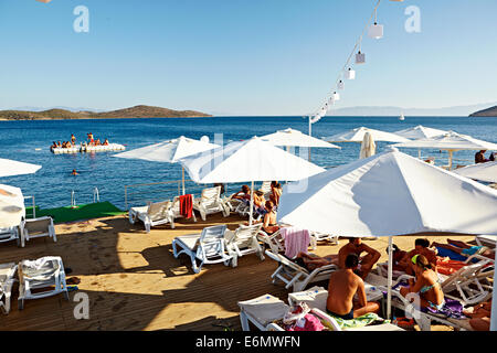 An den Stränden der schönen Oludeniz, Türkei Stockfoto