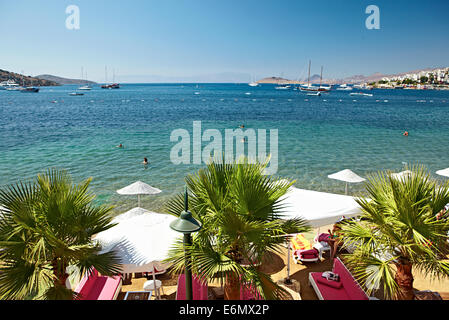 Die schönen Strände von Bodrum, Türkei Stockfoto