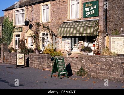 Shop und Tee Dorfladen, Muker, Swaledale, Yorkshire Dales, North Yorkshire, England, UK, Großbritannien, Westeuropa. Stockfoto