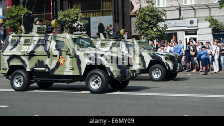 Militärparade in der ukrainischen Hauptstadt Stockfoto