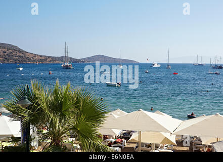 An den schönen Stränden von Bodrum, Türkei Stockfoto