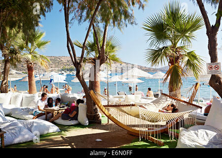 An den schönen Stränden von Bodrum, Türkei Stockfoto