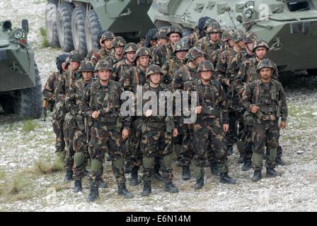 MLF, europäischen multinationalen Land-Kraft; Soldaten der ungarischen Armee Stockfoto
