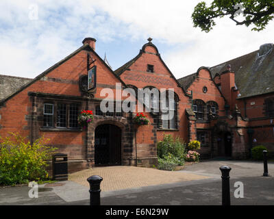 Lyceum Port Sunlight Wirral Merseyside gebaut als Schule 1894 - 96 als Ort der Anbetung verwendet, bis die Kirche jetzt Social Club gebaut Stockfoto