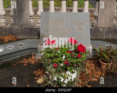 Port Sunlight Wirral Merseyside England UK Plakette in Hillsborough Memorial Garden im Speicher des FC Liverpool Verfechter am FA Cup Spiel getötet Stockfoto