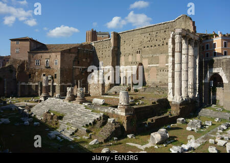 Foro di Augusto Rom Forum des Augustus Italien Stockfoto