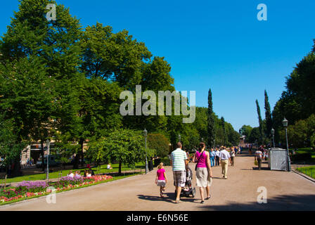 Esplanadin blieb, Esplanade Park, Helsinki, Finnland, Mitteleuropa Stockfoto