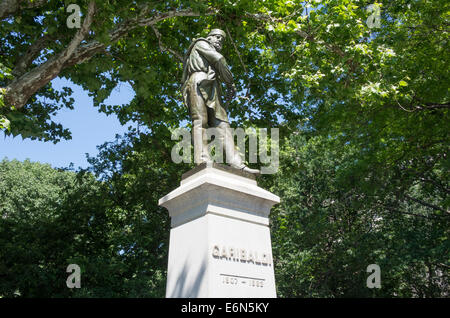 Statue von Giuseppe Garibaldi (1807-1882) im Washington Square Park in Greenwich Village in New York City Stockfoto