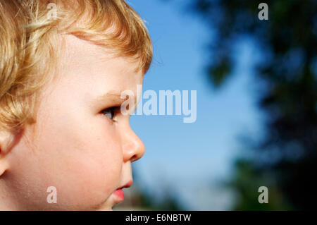 Porträt eines schönen 2 Jahre alten Jungen Stockfoto