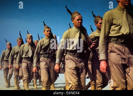 Marines Abschluss Ausbildung auf Parris Island, South Carolina, Mai 1942 Stockfoto