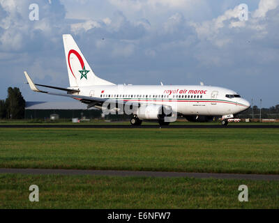 CN-RNM Royal Air Maroc Boeing 737-2B6C, 11. August 2014, Landung auf dem Flughafen Schiphol (AMS - EHAM), den Niederlanden, pic2 Stockfoto