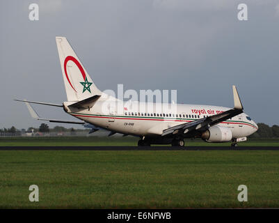 CN-RNM Royal Air Maroc Boeing 737-2B6C, 11. August 2014, Landung auf dem Flughafen Schiphol (AMS - EHAM), den Niederlanden, pic4 Stockfoto