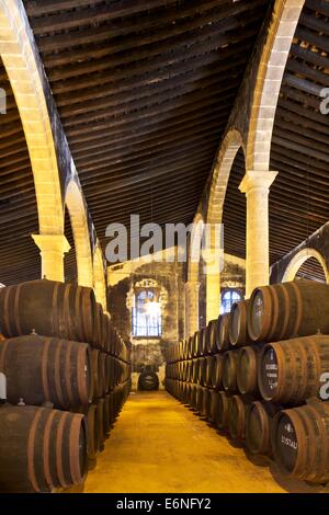 Bodegas Lustau, Jerez De La Frontera, Provinz Cadiz, Andalusien, Spanien, Süd-West-Europa Stockfoto