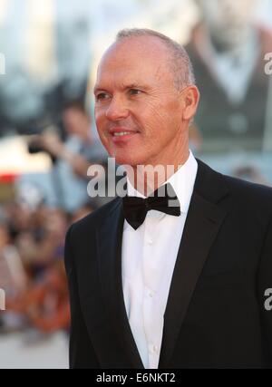 Schauspieler Michael Keaton besucht die Premiere von "Birdman" und Eröffnung des 71. internationalen Filmfestival von Venedig aka Mostra Internazionale d ' Arte Cinematografica im Palazzo del Cinema am Lido in Venedig, Italien, am 27. August 2014. Foto: Hubert Boesl kein Draht-SERVICE Stockfoto