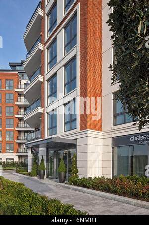 Chelsea-Creek-Luxus-Apartments in London. Stockfoto