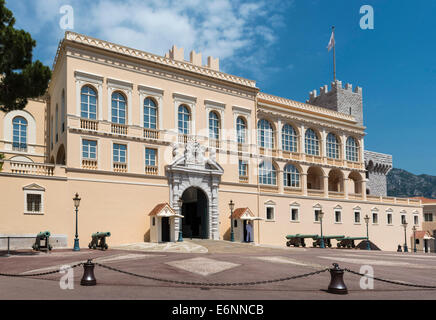 Der königliche Palast, auch bekannt als der Prinz Palast von Monaco, Monaco, Frankreich, Europa Stockfoto