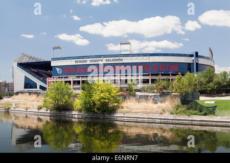 Vincente Calderon Stadion, Madrid, Spanien. Stockfoto