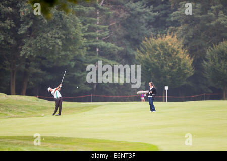 Felipe Aguilar (CHI) in Aktion während der ersten Runde der 71. Italian Open statt im Circolo Golf Torino. Stockfoto