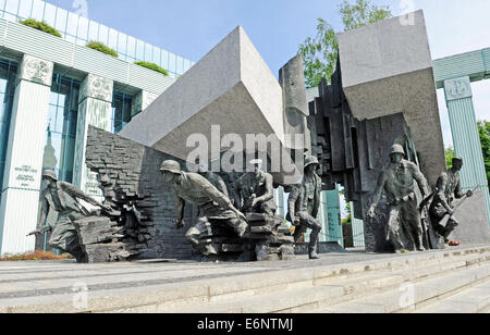 Denkmal des Warschauer Aufstandes, 5. Mai 2012. Stockfoto