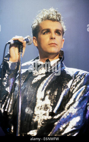 PET SHOP BOYS UK-pop-Duo mit Neil Tennant von 1989. Foto Hanne Jordan Stockfoto