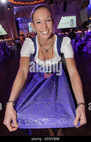 Prominente, die Teilnahme an der traditionellen Filserball 2014 bei Loewenbraeukeller.  Mitwirkende: Christine Theiss Where: München wenn: 21. Februar 2014 Stockfoto