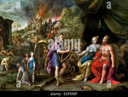 Orpheus in der Unterwelt 1620 Frans Francken 1632 1581-1642 flämischen Belgien Belgien Orpheus griechischen Musiker Dichter Propheten Stockfoto