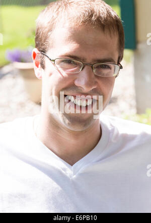 Glücklich Jüngling Portrait, USA Stockfoto