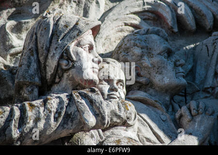 Denkmal für die Schlacht von Vitoria, Virgen Blanca Platz Stockfoto