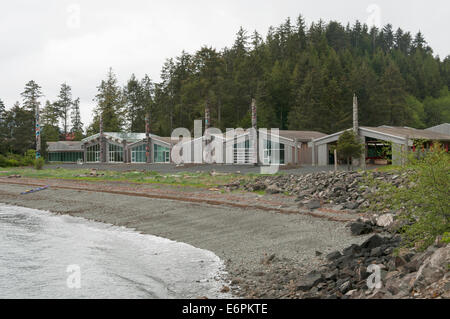 Elk203-4492 Kanada, British Columbia, Haida Gwaii, Skidegate, Haida Heritage Center Stockfoto