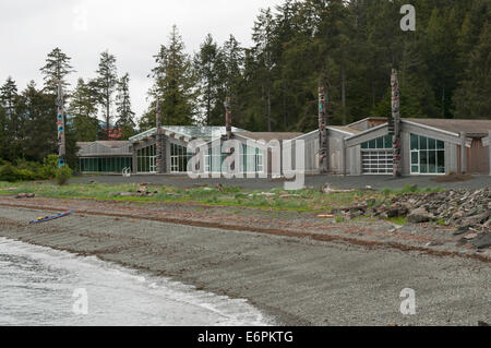 Elk203-4493 Kanada, British Columbia, Haida Gwaii, Skidegate, Haida Heritage Center Stockfoto