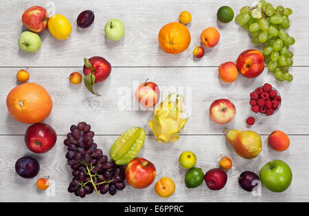 Gesunde Ernährung-Hintergrund Stockfoto