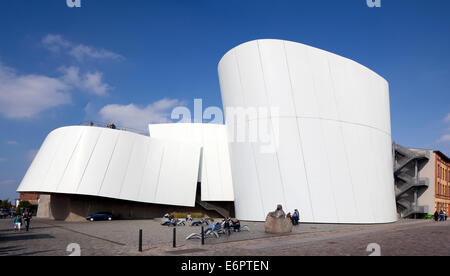 Naturgeschichte und Meeresmuseum Ozeaneum Stralsund am Hafen, Behnisch Architekten, Stralsund Stockfoto