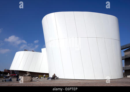 Naturgeschichte und Meeresmuseum Ozeaneum Stralsund am Hafen, Behnisch Architekten, Stralsund Stockfoto