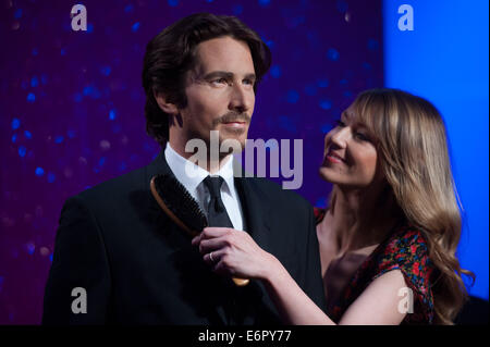 Wachsfigur von Schauspieler Christian Bale bei Madame Tussauds London vorgestellt.  Mitwirkende: Atmosphäre wo: London, Vereinigtes Königreich bei: 24. Februar 2014 Stockfoto