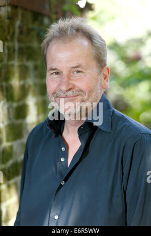 Venedig, Italien. 29. August 2014. Österreichische Regisseur Ulrich Seidl stellt während der 71. Filmfestspielen in Venedig, Italien, 29. August 2014. Foto: Hubert Boesl Live News WIRE SERVICE/Dpa/Alamy Stockfoto