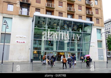 Fassade des neuen Supermarktes Eataly in Mailand, Italien Stockfoto