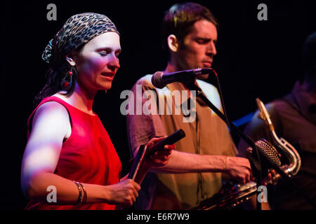 Das Souljazz-Orchester beim Festival Lent, Maribor, Slowenien, Europäische Union Stockfoto