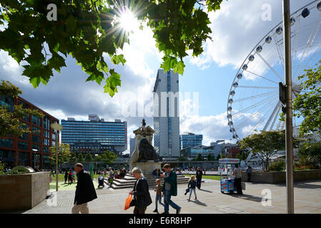 Piccadilly Gardens Manchester Stadtzentrum, North West England Stockfoto