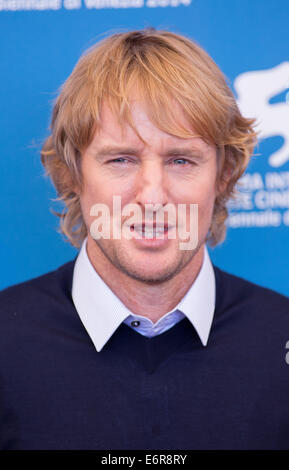 OWEN WILSON IST SIE LUSTIG AUF DIESE WEISE. PHOTOCALL. 71. Venedig FILM FESTIVAL LIDO Venedig Italien 29. August 2014 Stockfoto