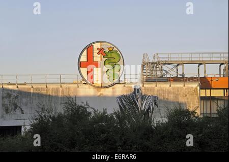 Das historische Alfa Romeo Werk in Arese (Mailand, Italien) aufgegeben, nach der Schließung Stockfoto