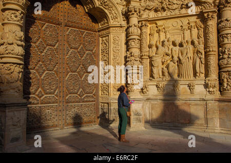 Astorga, Dom, Via De La Plata, Ruta De La Plata, Provinz Leon, Camino de Santiago, Way of St. James, Castilla y Leon, Spanien Stockfoto