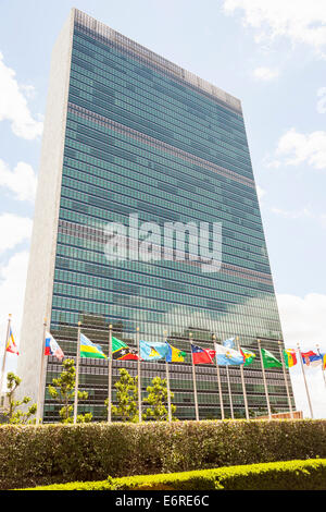 Vereinten Nationen Sekretariat Gebäude, Manhattan, New York City, New York, USA Stockfoto