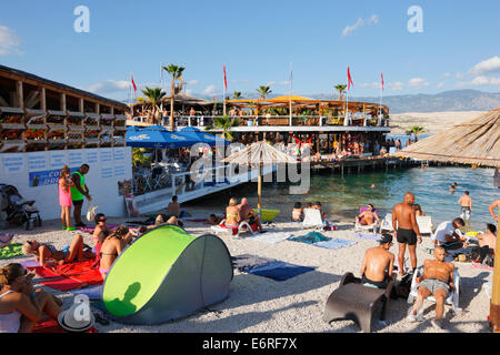 Noa Strandbar, Zrce Kroatien. Stockfoto