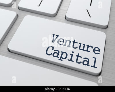 Venture Capital auf die Schaltfläche "Tastatur". Stockfoto