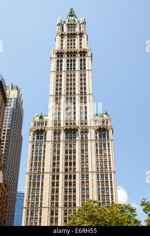 Woolworth Building, 233 Broadway, Manhattan, New York City, New York, USA Stockfoto