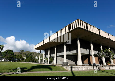 HONOLULU, HAWAII, 24. August 2014. Das Hawaii State Capitol liegt im Zentrum von Honolulu auf der Insel Oahu, Hawaii. Stockfoto