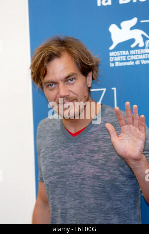 Venedig, Italien. 29. August 2014. Schauspieler Michael Shannon stellt bei dem Fototermin 99 Häuser während der 71. Filmfestspielen in Venedig, Italien, 29. August 2014. Foto: Hubert Boesl - NO-Draht-SERVICE-/ Dpa/Alamy Live News Stockfoto