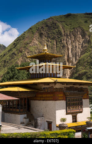 Ost Bhutan, Trashigang, Chazam, Gomphu (Gom) Kora Tempel Wallfahrtsort Stockfoto