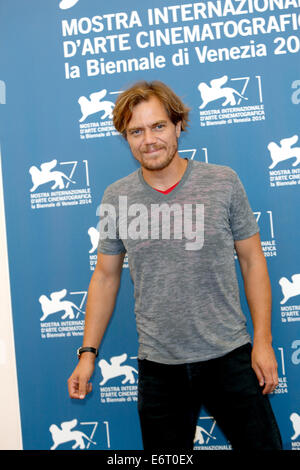 Venedig, Italien. 29. August 2014. Schauspieler Michael Shannon stellt bei dem Fototermin 99 Häuser während der 71. Filmfestspielen in Venedig, Italien, 29. August 2014. Foto: Hubert Boesl - NO-Draht-SERVICE-/ Dpa/Alamy Live News Stockfoto
